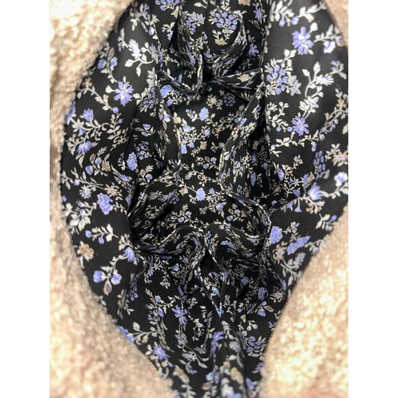 Vera Bradley Vera Tote Beige Ginger Snap Fleece Boucle Shoulder Bag + ID Wallet - Picture 8 of 14